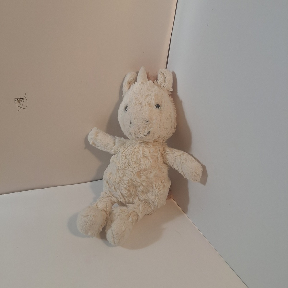 Jellycat London Bashful Unicorn Stuffed Animal Toy Plush White Pink Lovey